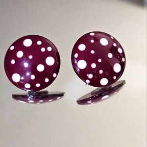 Mushroom Style Circle Earrings